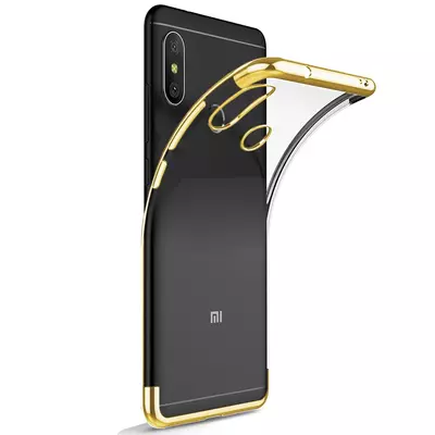 Microsonic Xiaomi Redmi Note 5 Kılıf Skyfall Transparent Clear Gold