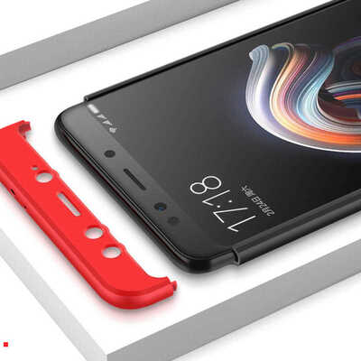 Microsonic Xiaomi Redmi Note 5 Pro Kılıf Double Dip 360 Protective AYS Lacivert