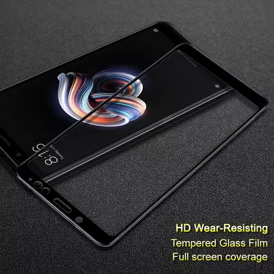 Microsonic Xiaomi Redmi Note 5 Tam Kaplayan Temperli Cam Ekran koruyucu Kırılmaz Film Siyah