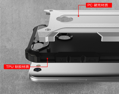 Microsonic Xiaomi Redmi Note 5A Kılıf Rugged Armor Siyah