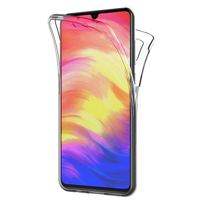 Microsonic Xiaomi Redmi Note 7 Kılıf Komple Gövde Koruyucu Silikon Şeffaf