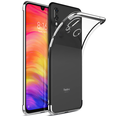 Microsonic Xiaomi Redmi Note 7 Kılıf Skyfall Transparent Clear Gümüş