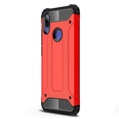 Microsonic Xiaomi Redmi Note 7 Kılıf Rugged Armor Kırmızı