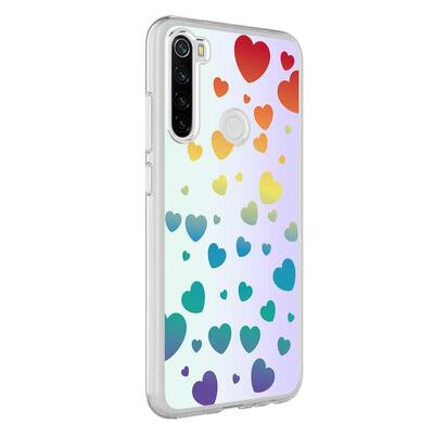 Microsonic Xiaomi Redmi Note 8 Braille Feel Desenli Kılıf Heart