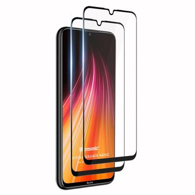 Microsonic Xiaomi Redmi Note 8 Crystal Seramik Nano Ekran Koruyucu Siyah (2 Adet)