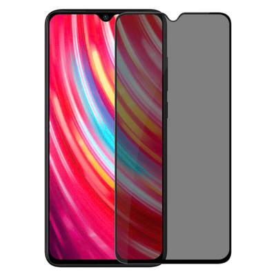 Microsonic Xiaomi Redmi Note 8 Invisible Privacy Kavisli Ekran Koruyucu Siyah