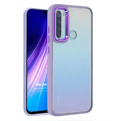 Microsonic Xiaomi Redmi Note 8 Kılıf Bright Planet Lila