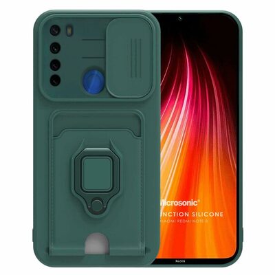 Microsonic Xiaomi Redmi Note 8 Kılıf Multifunction Silicone Yeşil