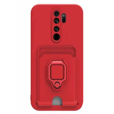Microsonic Xiaomi Redmi Note 8 Pro Kılıf Multifunction Silicone Kırmızı
