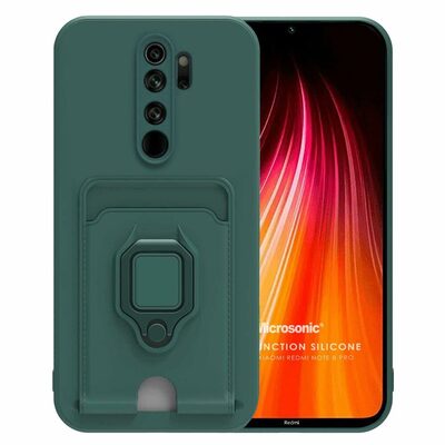 Microsonic Xiaomi Redmi Note 8 Pro Kılıf Multifunction Silicone Yeşil