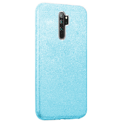 Microsonic Xiaomi Redmi Note 8 Pro Kılıf Sparkle Shiny Mavi