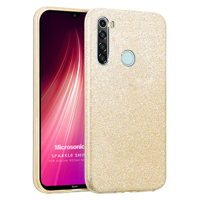 Microsonic Xiaomi Redmi Note 8 Kılıf Sparkle Shiny Gold