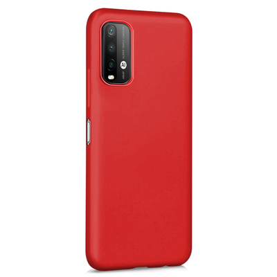 Microsonic Xiaomi Redmi Note 9 4G Kılıf Matte Silicone Kırmızı