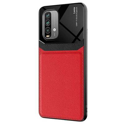 Microsonic Xiaomi Redmi Note 9 4G Kılıf Uniq Leather Kırmızı