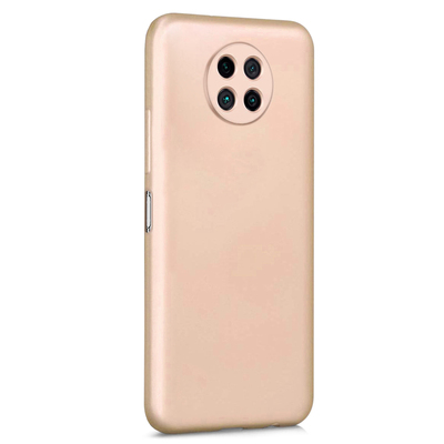 Microsonic Xiaomi Redmi Note 9 5G Kılıf Matte Silicone Gold