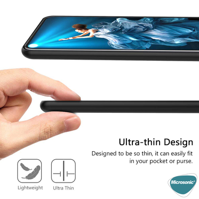 Microsonic Xiaomi Redmi Note 9 5G Kılıf Matte Silicone Siyah