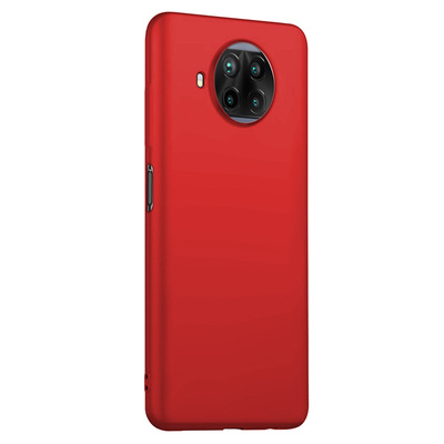 Microsonic Xiaomi Redmi Note 9 Pro 5G Kılıf Matte Silicone Kırmızı