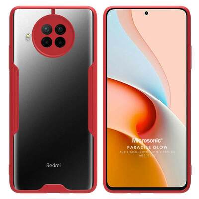 Microsonic Xiaomi Redmi Note 9 Pro 5G Kılıf Paradise Glow Kırmızı