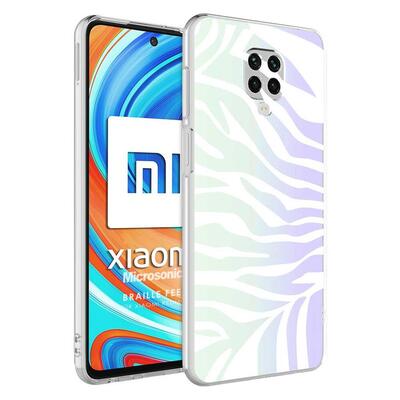 Microsonic Xiaomi Redmi Note 9 Pro Braille Feel Desenli Kılıf Zebra