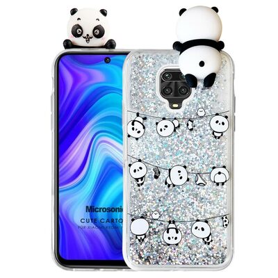 Microsonic Xiaomi Redmi Note 9 Pro Max Kılıf Cute Cartoon Panda