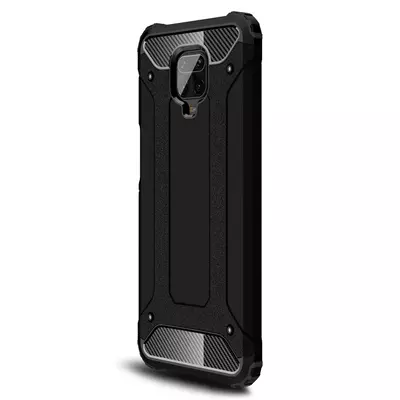 Microsonic Xiaomi Redmi Note 9 Pro Max Kılıf Rugged Armor Siyah