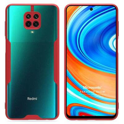 Microsonic Xiaomi Redmi Note 9 Pro Kılıf Paradise Glow Kırmızı