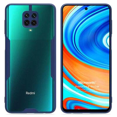 Microsonic Xiaomi Redmi Note 9 Pro Kılıf Paradise Glow Lacivert