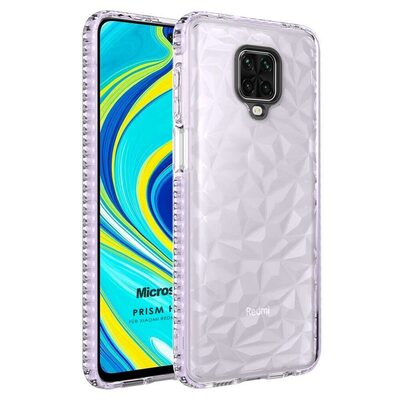 Microsonic Xiaomi Redmi Note 9 Pro Kılıf Prism Hybrid Mor