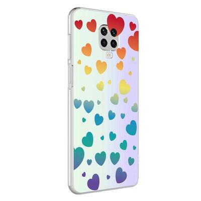 Microsonic Xiaomi Redmi Note 9S Braille Feel Desenli Kılıf Heart