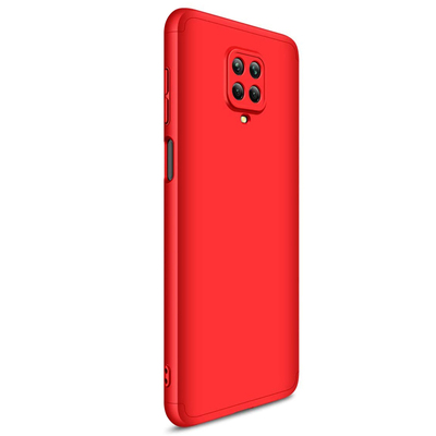 Microsonic Xiaomi Redmi Note 9S Kılıf Double Dip 360 Protective AYS Kırmızı
