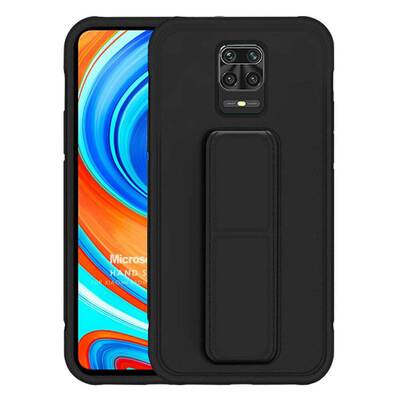 Microsonic Xiaomi Redmi Note 9S Kılıf Hand Strap Siyah