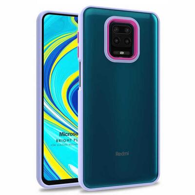 Microsonic Xiaomi Redmi Note 9S Kılıf Bright Planet Lila