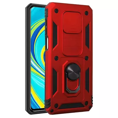 Microsonic Xiaomi Redmi Note 9s Kılıf Impact Resistant Kırmızı