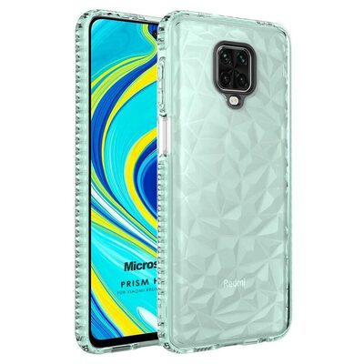 Microsonic Xiaomi Redmi Note 9S Kılıf Prism Hybrid Yeşil