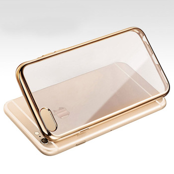 CaseUp Apple iPhone 5 Lazer Kesim Silikon Kılıf Gold