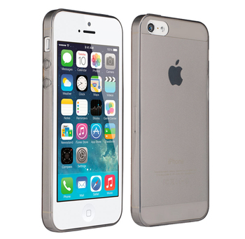 CaseUp Apple iPhone 5 Kılıf Transparent Soft Siyah