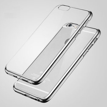 CaseUp Apple iPhone 6 Lazer Kesim Silikon Kılıf Gümüş