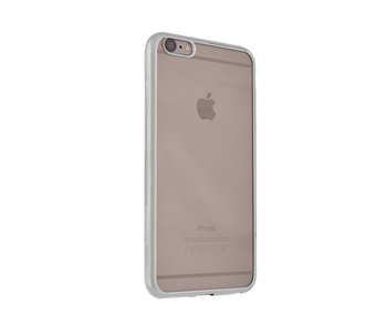 CaseUp Apple iPhone 6 Lazer Kesim Silikon Kılıf Gümüş