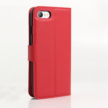 CaseUp Apple iPhone 7 Cüzdanlı Suni Deri Kılıf Kırmızı