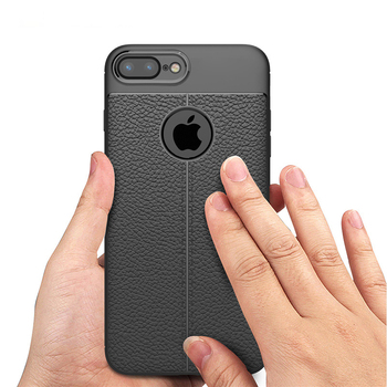 CaseUp Apple iPhone 7 Plus Kılıf Niss Silikon Siyah