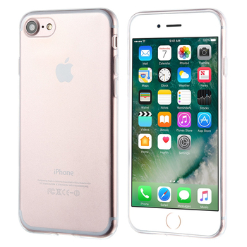 CaseUp Apple iPhone 7 Kılıf Transparent Soft Beyaz