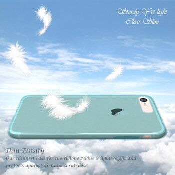 CaseUp Apple iPhone 7 Kılıf Transparent Soft Beyaz