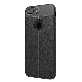 CaseUp Apple iPhone 8 Plus Kılıf Niss Silikon Siyah