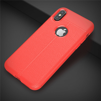 CaseUp Apple iPhone X Kılıf Niss Silikon Kırmızı