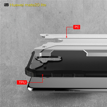 CaseUp Huawei Mate 20 Lite Kılıf Tank Gümüş