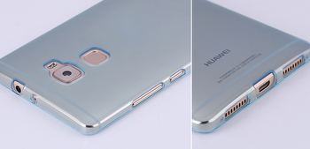 Caseup Huawei Mate S Kılıf Transparent Soft Mavi