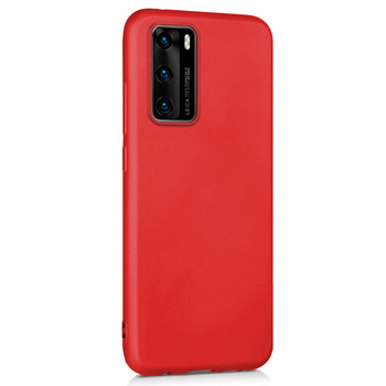 CaseUp Huawei P40 Kılıf Matte Surface Kırmızı