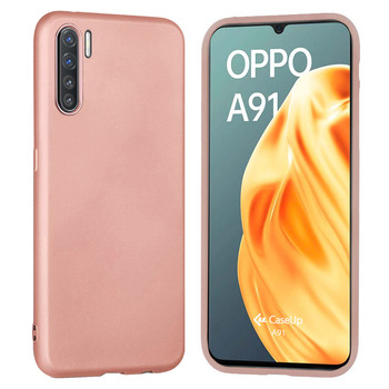 CaseUp Oppo A91 Kılıf Matte Surface Rose Gold