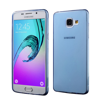 CaseUp Samsung Galaxy A3 2016 Kılıf Transparent Soft Mavi