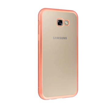 CaseUp Samsung Galaxy A3 2017 Lazer Kesim Silikon Kılıf Rose Gold